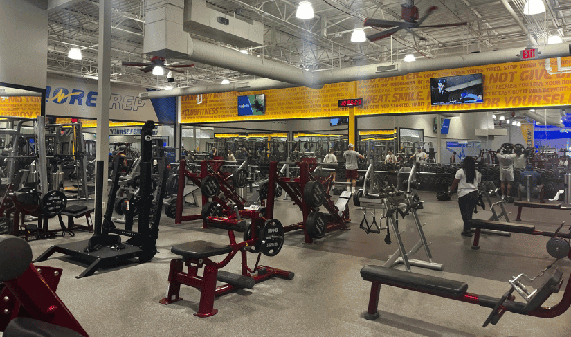 huge selection of strength equipment at Club Fitness