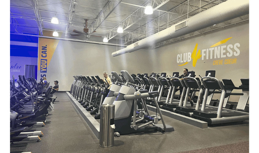 treadmills, ellipticals and bikes are some of Club Fitness's cardio equipment
