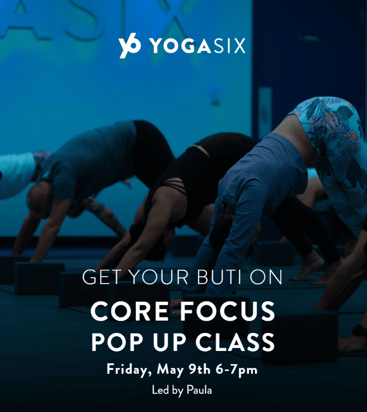 A vibrant banner for a Buti core event with the information prominently displayed in the center.