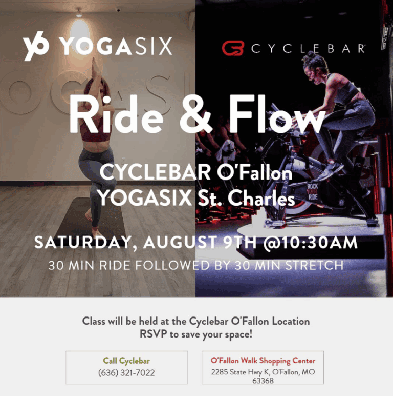 Ride & Flow – CycleBar O’Fallon x YogaSix St. Charles