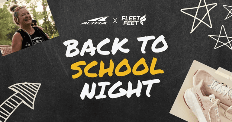 Altra x Fleet Feet Collab: Back to School Night Fun Run
