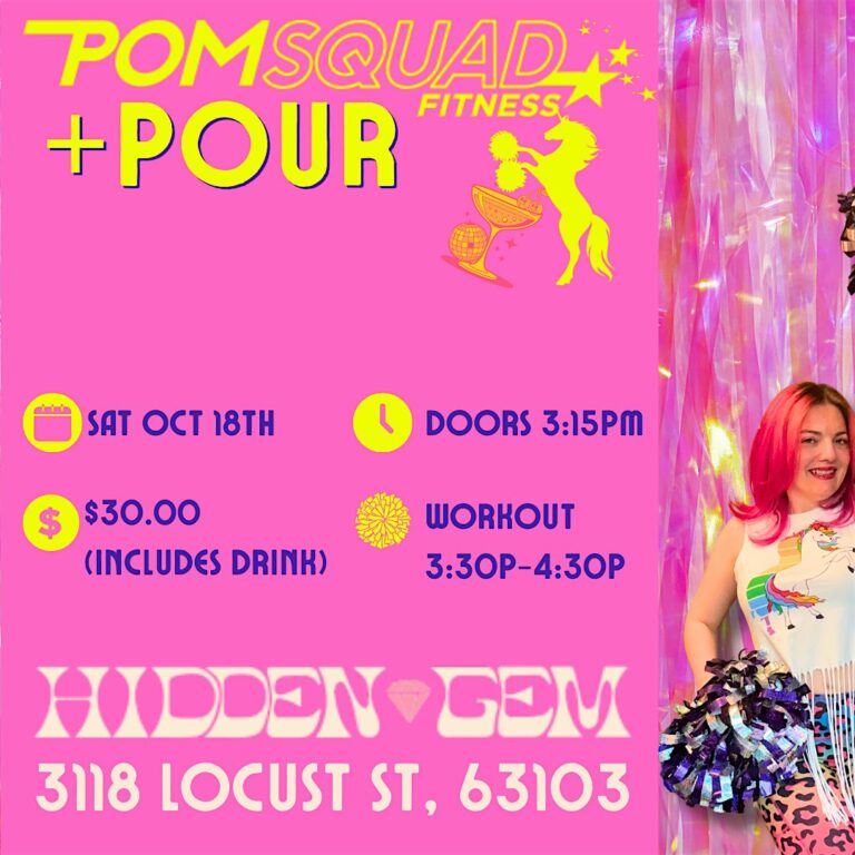 POMSQUAD Fitness + Pour at Hidden Gem