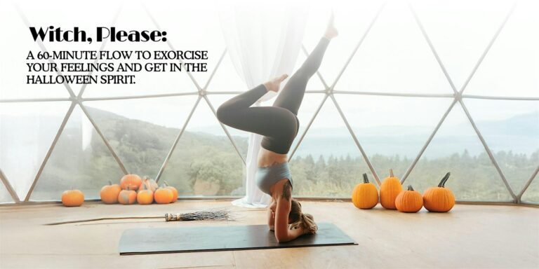 Halloween Yoga Flow + Bloody Mimosas