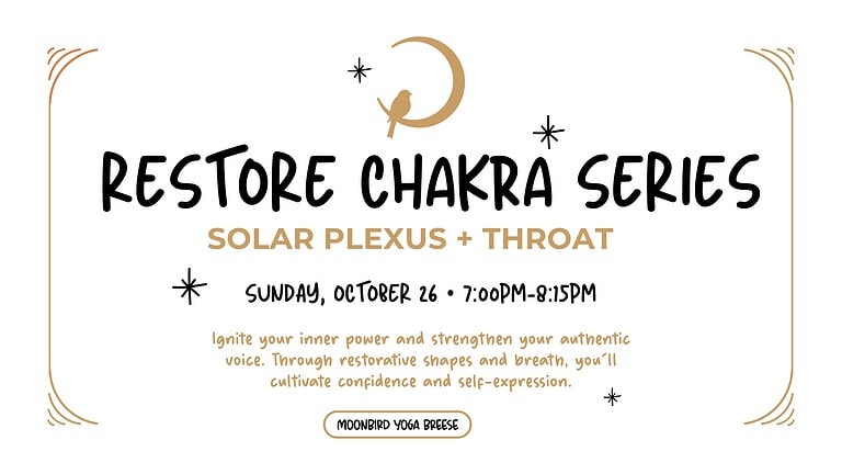 Restore Chakra Series: Solar Plexus+Throat