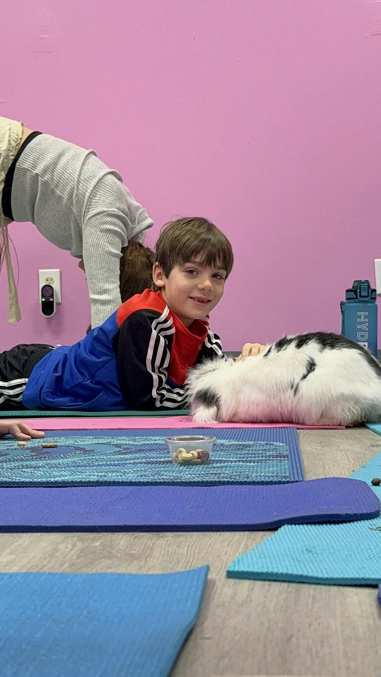 Bunny Yoga at Dolly’s Dream Rabbit Rescue